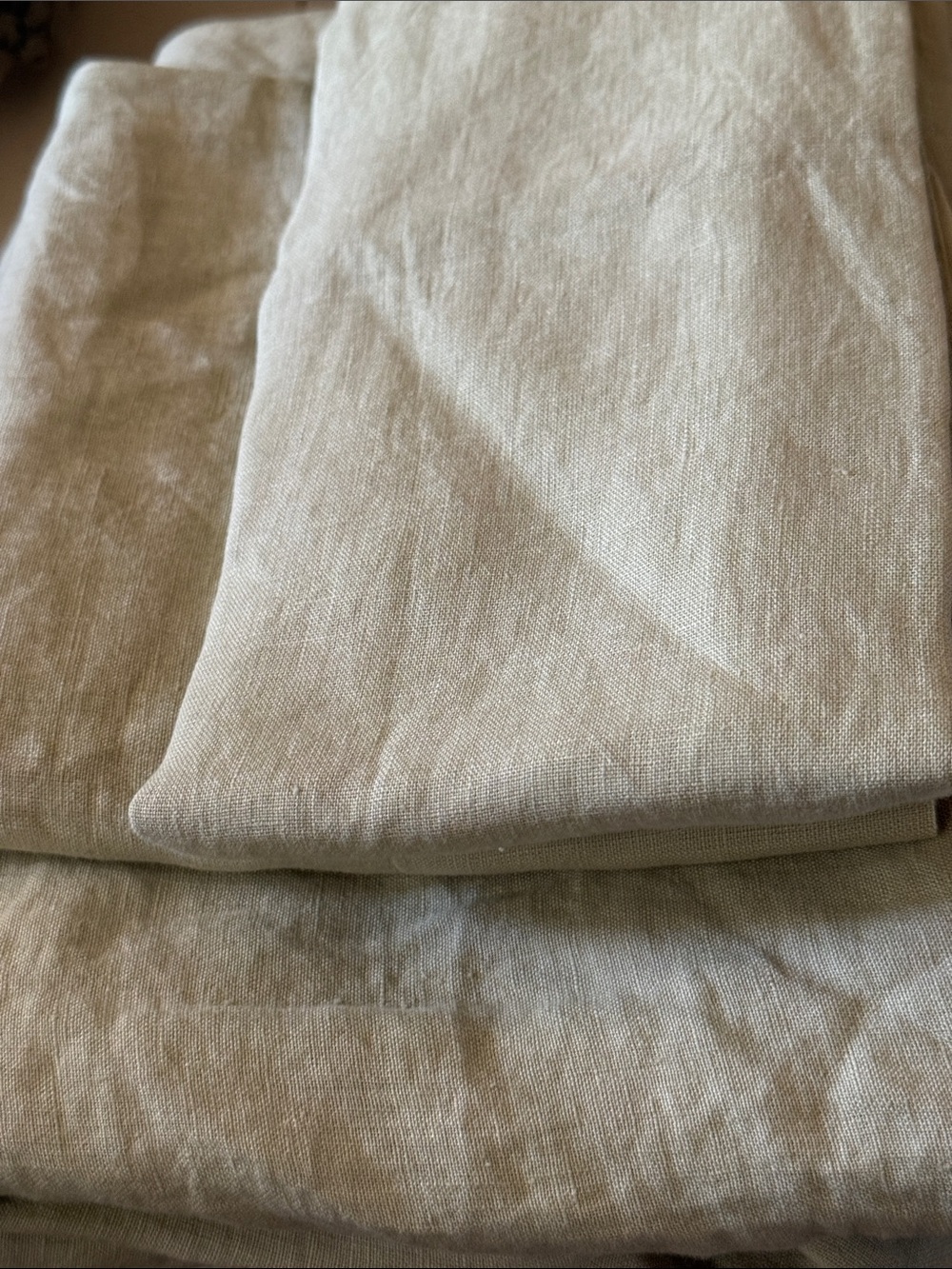 NWOT European Willowleaf Linen Queen Fitted Sheet Set - Retail $124 - Picture 6 of 7